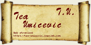 Tea Umićević vizit kartica